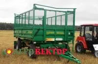 Прицеп тракторный самосвальный 2ПТС-4,5-1 (с надставными бортами)