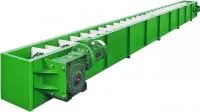 Транспортер цепной скребковый для сыпучих продуктов КЦС-300-4