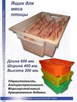 Ящики пластиковые для мясной продукции